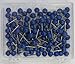 Moore Push-Pin Map Tacks, Dark Blue, 100 Tacks per Pack