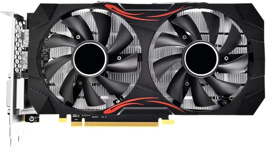 Oikabio RX580 8GB GDDR5 Graphics Card PCIe 3.0 2048SP Dual Fan Gaming Mining
