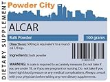 Powder City Acetyl L-Carnitine (ALCAR) (100 Grams)