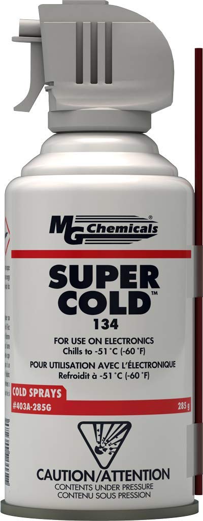 MG Chemicals 403A 134A Super Cold Spray, 285g (10 oz) Aerosol Can: Freezing Spray: Industrial & Scientific