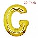 aiParty 30 inch Gold letters "G" shaped Helium foil balloons for Bridal Wedding Celebration Birthday party decoration supplies