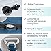 Hiccapop Uberboost Inflatable Booster Car Seat | Blow up Narrow Backless Booster Car Seat for Travel | Portable Booster Seat for Toddlers, Kids, Child | Navy Blue/Gray