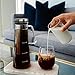 Airtight Cold Brew Iced Coffee Maker and Tea Infuser with Spout | Brocca by Bassani | 1.0L / 32oz Glass Carafe with Stainless Steel Removable and Reusable Filter