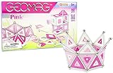 Geomag 142-Piece Construction Set with Assorted Pink Panels – Mentally Stimulating for Children and Adults – Safe and Construction – For Ages 3 and Up