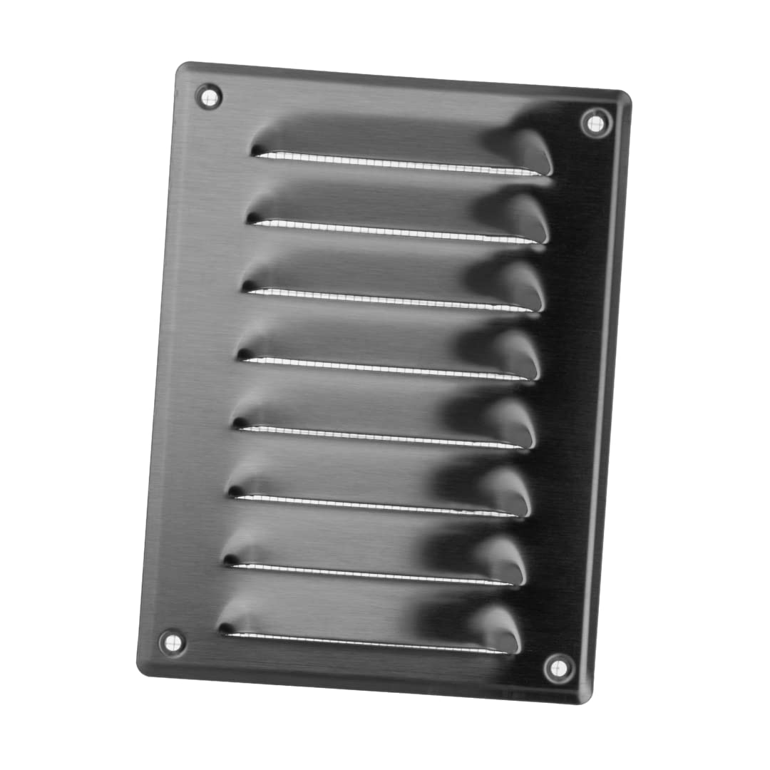 140x190mm / 6x7" inch Stainless Steel Metal Air Vent Grille Cover with Insect Mesh - Ventilation Cover