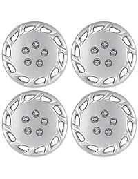 Tapacubos para Toyota (paquete de 4)   Cubiertas de la rueda 14 inch, de fijación, plata