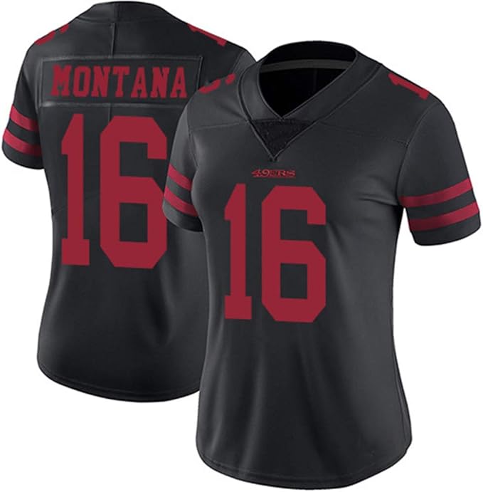  16 San Francisco 49ers Cshasha Montana Americana Fútbol Jersey Mujer