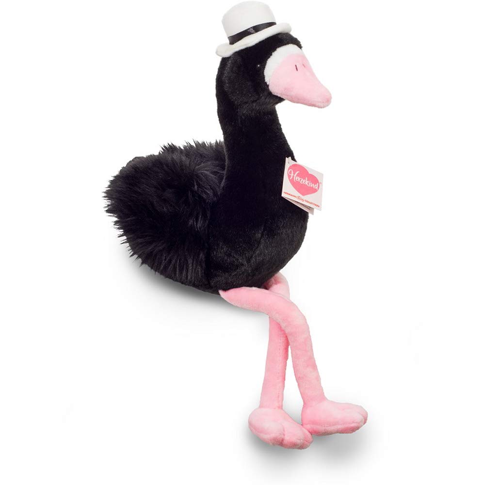 Teddy Hermann Herzekind 94103 Swan Starry Night (Black) 15,7"/40 cm, Soft Toy, Plush Toy