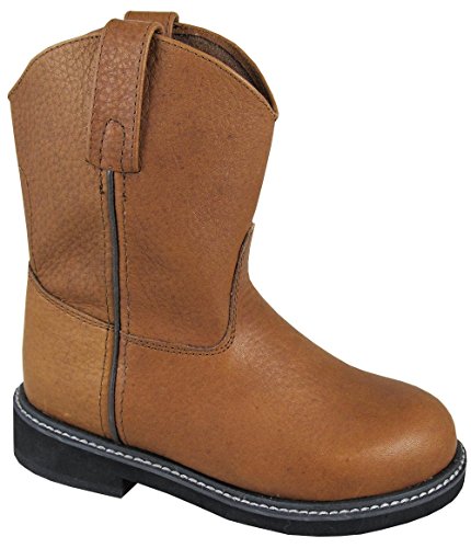 Smoky Mountain Boys' Jackson Leather Wellington Western Boot Round Toe Brown 5 D(M) US