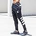YoungLA Original Soccer Pants for Men and Women | Training Joggers Fitted Sweatpants | Tapered Workout Gym 201 Medium blk/wht