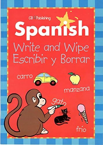 Spanish Write &amp; Wipe Activity Books with Dry Erase Marker (Pack of 2)