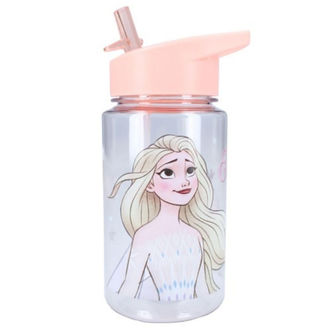 My sweety pop - Water Bottle - Plastic - Frozen - Kids - Nursery, Kindergarten, School, Holiday, Meal, 12 cm - For Girls - 450 ml - Hydration - Gift Idea