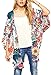 Hibluco Women's Summer Chiffon Floral Kimono Cardigan Long Swimwear Cover Ups