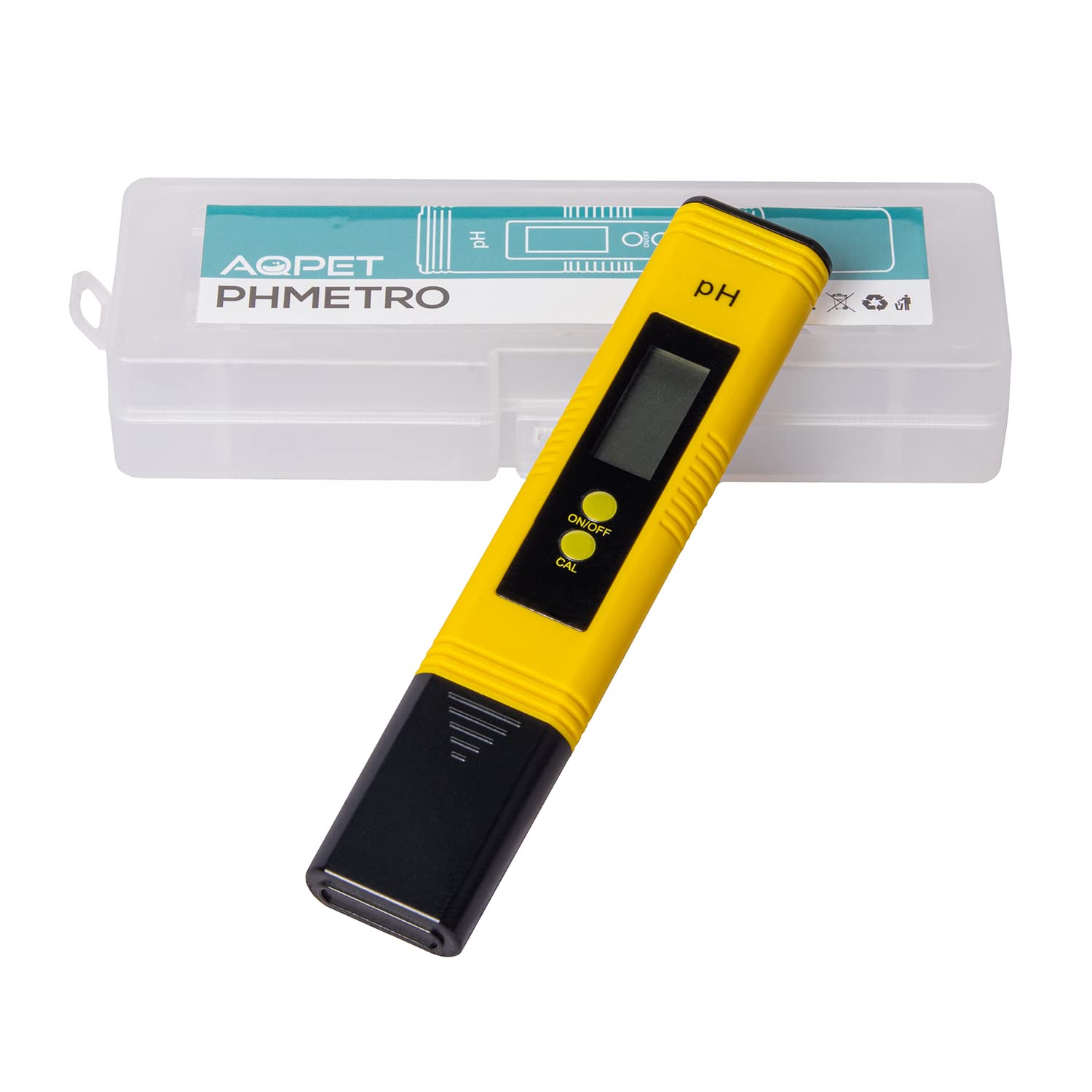 AQPET Phmetro ATC Digital Meter for Aquarium Swimming Pool, White