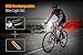 NearMoon USB Rechargeable Bike Light Set, 700 Lumen Bicycle Lights with Headlight Taillight, Super Bright Front Lamp and Red Rear Light with Emergency Flashlight, Waterproof, Bike Helmet Mount