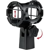Gator Frameworks Universal Shockmount for Pencil Condenser Mics 15-25mm in Diameter, Reduces Vibration to Improve Recording Quality (GFW-MIC-SM1525)