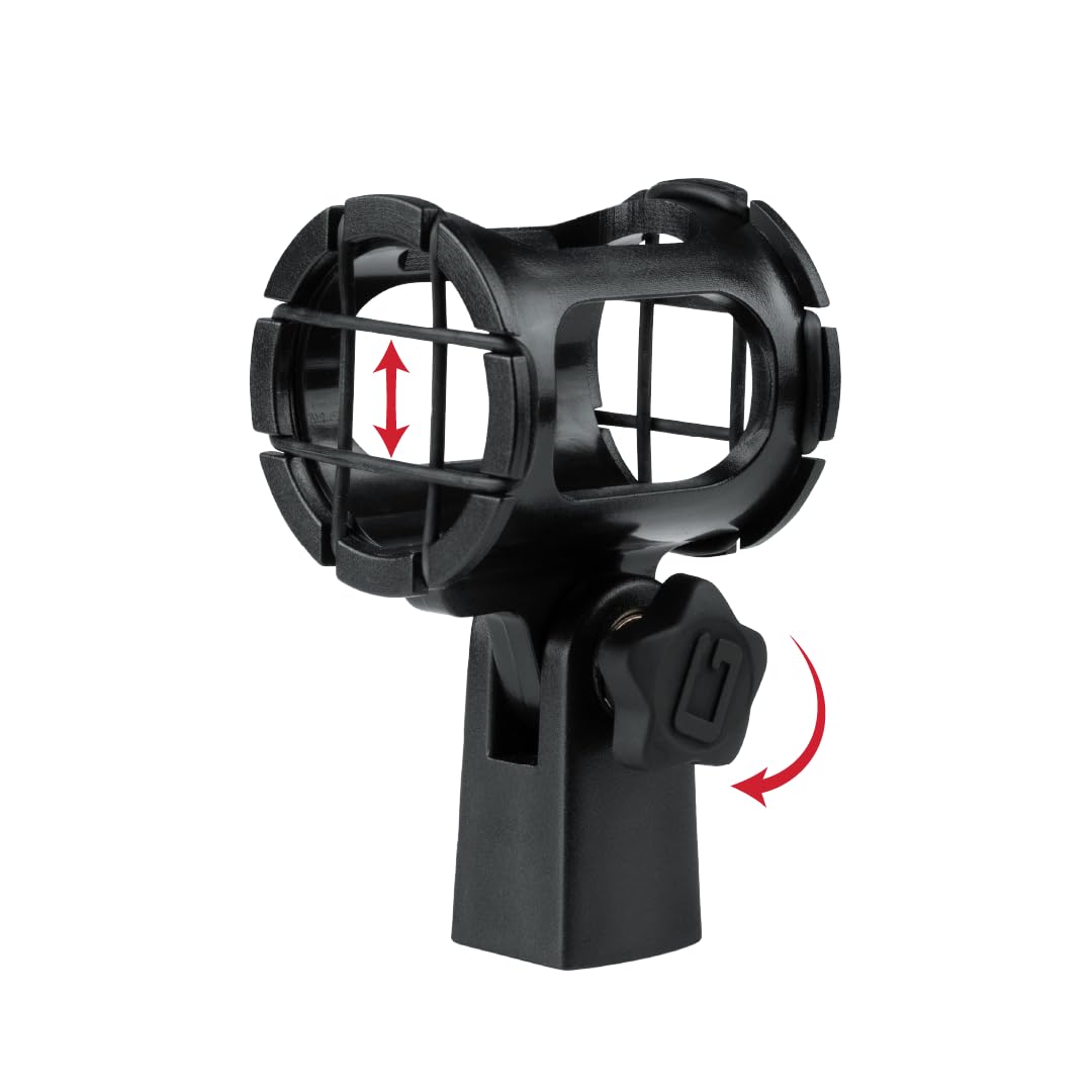 Gator Frameworks GFW-MIC-SM1525 Universal Shock Mount for Pencil Condenser Microphones 15-25mm Diameter