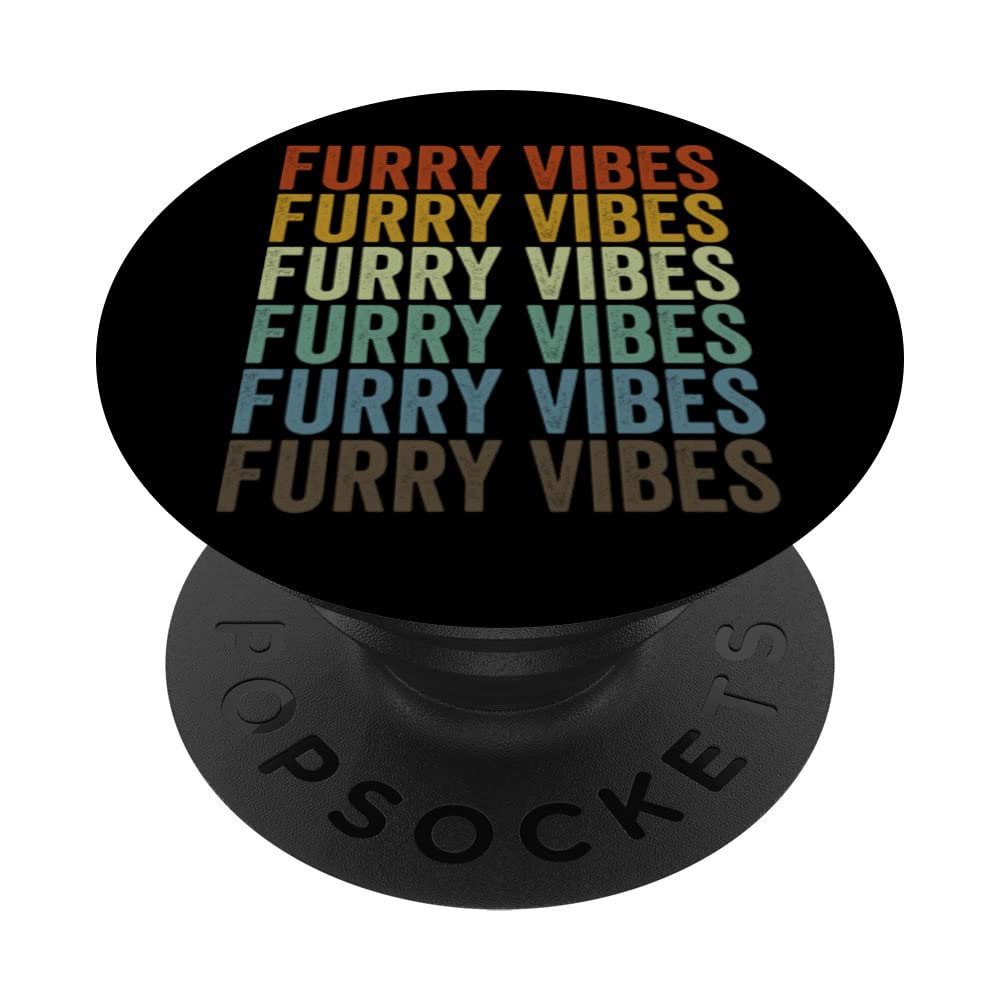 Furry Vibes Furry Fandom Furry Vibes Fursuit PopSockets Swappable PopGrip