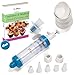 Cupcake Decorating Kit for Beginners - FREE Cupcakes Icing Supplies: Cupcake Corer, 200 Baking Cup Liners & Ebook, 5 Tip Dessert & Cake Decorator Tool Needs No Frosting/Pastry Bags - For Deviled Eggs