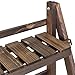 Best Choice Products 3-Tier Indoor Outdoor Multipurpose Folding Wood Plant Storage Display Rack Stand for Flowers, Succulents, Books and Pictures, Brown