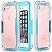 AICase iPhone 8 Plus/ 7 Plus Waterproof Case,[Heavy Duty] Built-in Screen Protector 2 in 1 Clear PC & TPU Rugged Shork/Snow/Dirt Dirtproof Waterproof for Swimming Diving Snorkeling(19ft/6m)