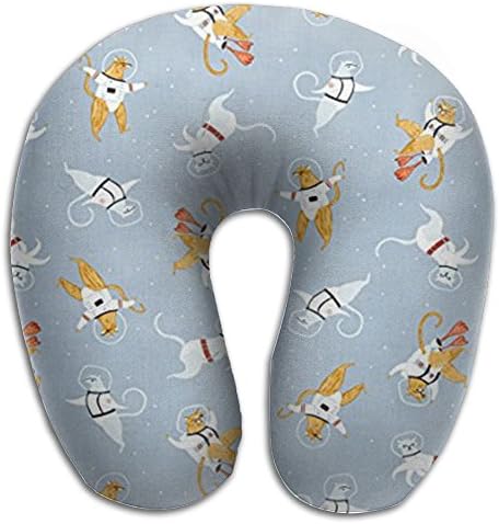 New Space Cats (1) Comfort Master Neck U Pillow,Memory Foam Pillow That Provides Relief And Support For Travel, Home, Neck Pain