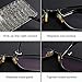 Eyeglass Repair Kit with 6 Pcs Precision Screwdrivers and Stainless Steel Glass Screws for Glasses, Eye Glass, Sunglass Repair