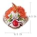 Horror Evil Clown Mask Chinless Latex Adult Half Face Mask Scary Head Red Nose Halloween Prop