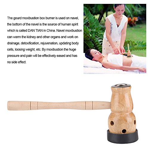 Moxibustion Stick Burner Holder, Portable Healing Box, Wooden Gourd Device Massage Burner Roll Healing Tool