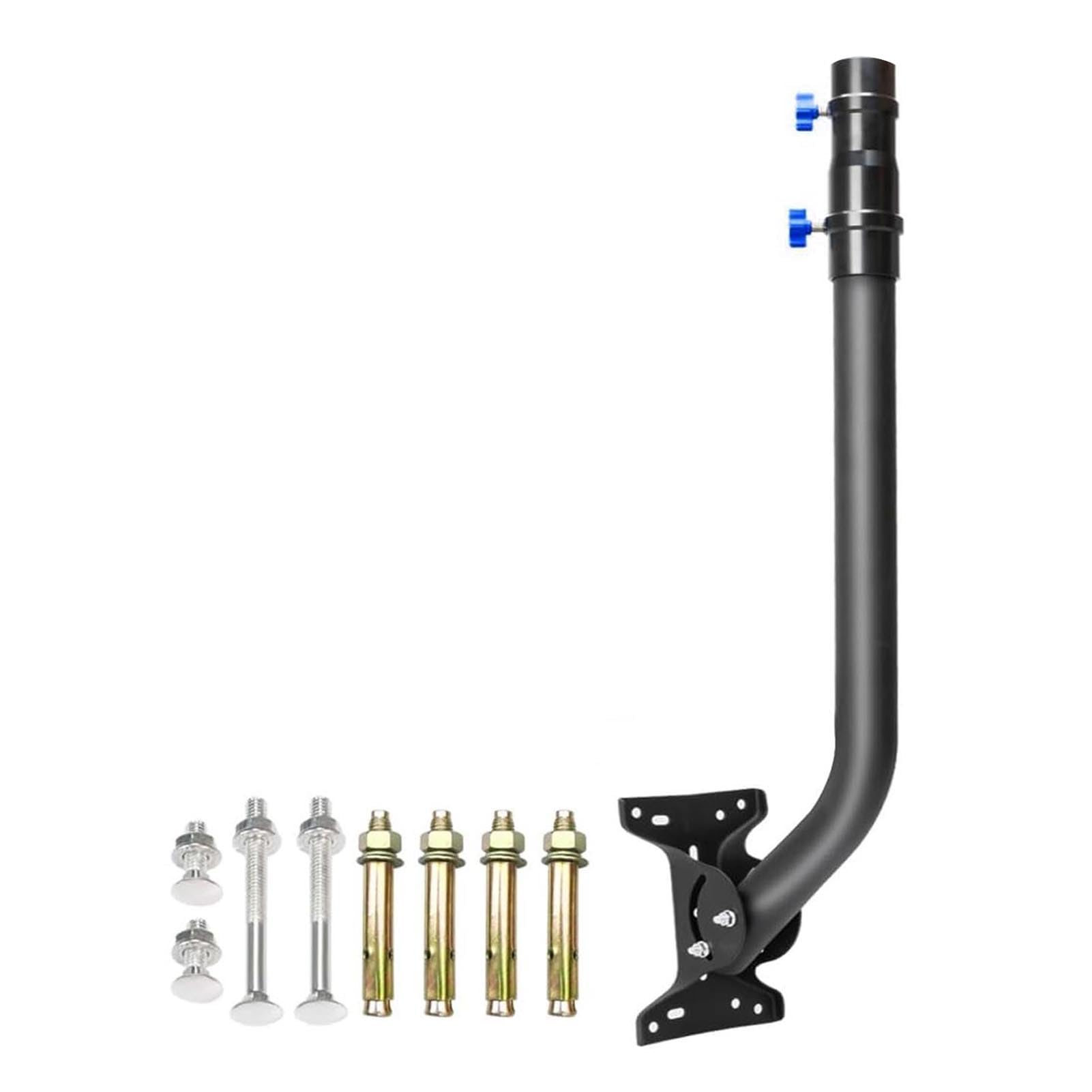 Garosa Adjustable Angle Mounting Kit Stainless Steel Long Wall Mount Bracket with Adapter for Universal Compatibility