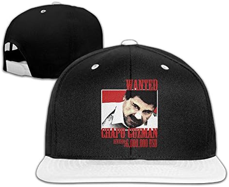 El Chapo Wanted Rock Flat Brim Baseball Cap White