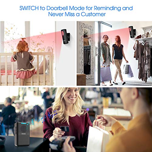 Driveway Alarm Wireless, STECHRO Motion Sensor Alarm Outside