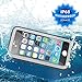 meritcase iPhone 5S Waterproof Case, IP68 iPhone SE/5S/5 Waterproof Shockproof Dirtproof Snowproof Screen Protector Cover for Snow Skiing Swimming (Black)