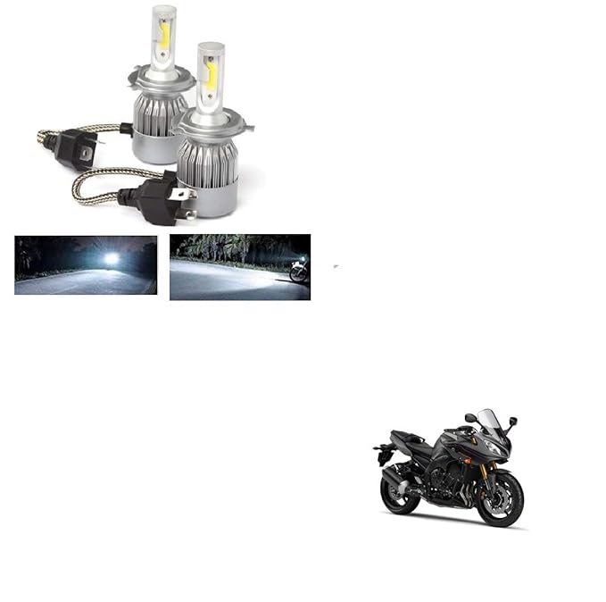 Kozdiko Bike C6 Led All In One Light Bulb 50w Led Car Headlight Conversion Kit For Cars 6000k White For Yamaha Fazer Amazon In Car Motorbike