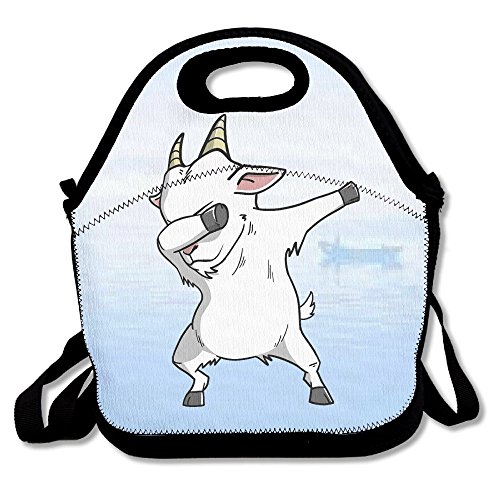 Kkajjhd Funny Dabbing Goat Tote Bags And Velcro Tote Bags, T