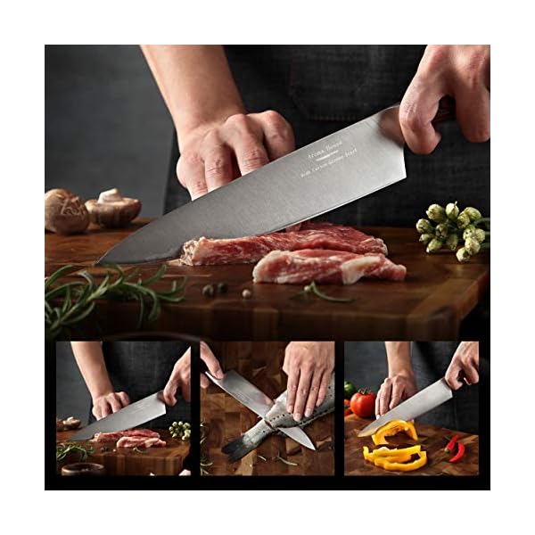 Aroma House Chef Knife 8 Inch, Kitchen Gadgets,2.5mm Blade Thickness