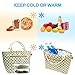 Wosweet Lunch Bags for Women, Lunch Tote Cooler Bags with Removeable Shoulder Strap Waterproof Insulated Lunch Container for Women Men Adults College Work Picnic Hiking Beach Fishing