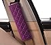 Forala Car Seatbelt Pads,Soft Cotton Blend Shoulder Strap Belt Covers Harness Protector for Cars/Bags/Cameras/,Perfect Stress Relax for Your Neck (Purple)
