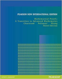 Livres Couvertures de Mathematical Proofs: Pearson New International Edition: A Transition to Advanced Mathematics Tapa blanda – 1 noviembre 2013