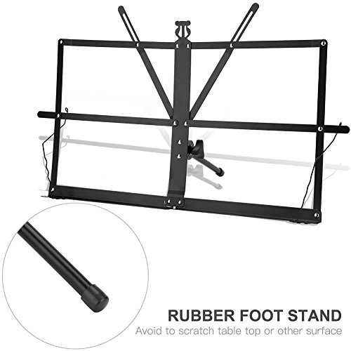 Vbestlife-Sheet-Music-StandPortable-Metal-Tabletop-Desktop-Lightweight-Foldable-Music-Stand-Holder-Musical-Instrument-Accessory