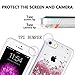 Caka iPhone 5 5S SE 2016 Case, iPhone SE Glitter Case Luxury Fashion Bling Flowing Liquid Floating Sparkle Glitter Soft TPU Case for iPhone 5 5S SE 2016 (Rose Gold)