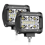 LED Pods, Auto Power Plus 2pcs 120W LED Light Bar OSRAM LED Work Light Off Road Driving Lights Spot Flood Combo Lights Waterproof LED Cubes for Truck Jeep Car ATV UTV Boat,2 Years Warranty
