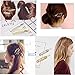 26PCS Gold Silvel Minimalism Hair Clips Dainty Feather Hollow Geometric Clasps Moon Triangle Circle Bow Infinity Hairpin Crown Star Cat Hair Barrettes for Girl Women with Thick Hair Styling (26 pcs)