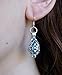 Recycled Vintage Mason Jar Filigree Teardrop Earrings