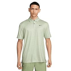Nike Men's Dri-FIT Tour Golf Polo Sea Glass | Black