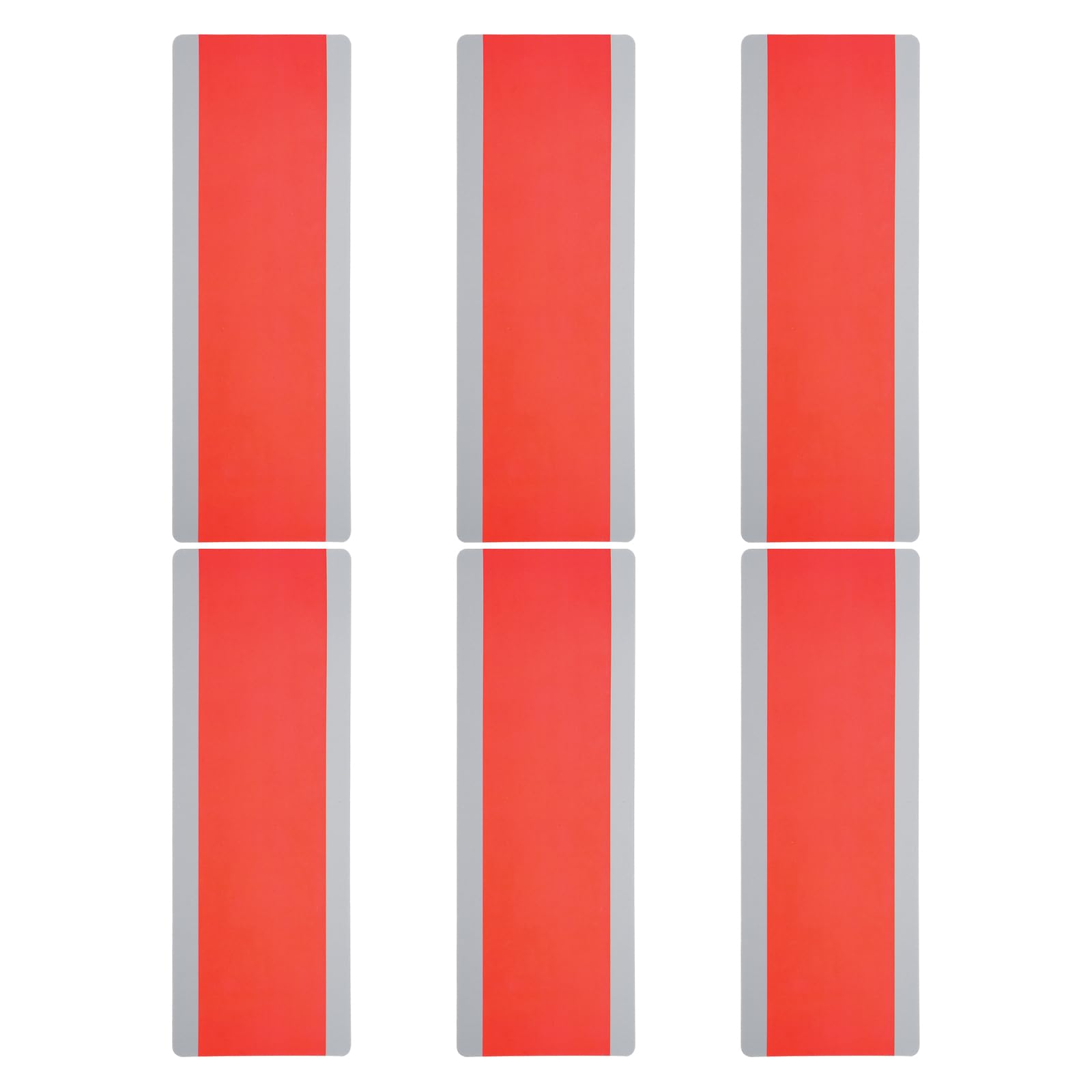 PATIKIL Guided Reading Strips, 6pcs Tracking Highlight Colored Overlay Bookmark Reduce Visual Stress Teacher Teaching Supplies for Classroom, Red — image 1
