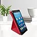 All-New Amazon Fire HD 8 Tablet Case, DTTO Slim-Fit Transformable Multi-Angle Stand Cover Case for Amazon Fire HD 8 (7th Generation, 2017 Released only) with Auto Sleep/Wake, Punch Red