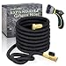 TheFitLife Flexible and Expandable Garden Hose - Strongest Triple Latex Core with 3/4" Solid Brass Fittings Free 8 Function Spray Nozzle, Easy Storage Kink Free Water Hose (50 FT)