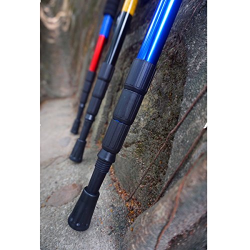 BAOCHI Replacement Rubber Cover Tips of Hiking Trekking Poles Walking Sticks (6 Pack) - Thumbnail 2