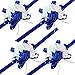 zilue Pack of 4 Wedding Girl Bridesmaid Wrist Corsage Hand Flower Party Prom Accessories RoyalBlue